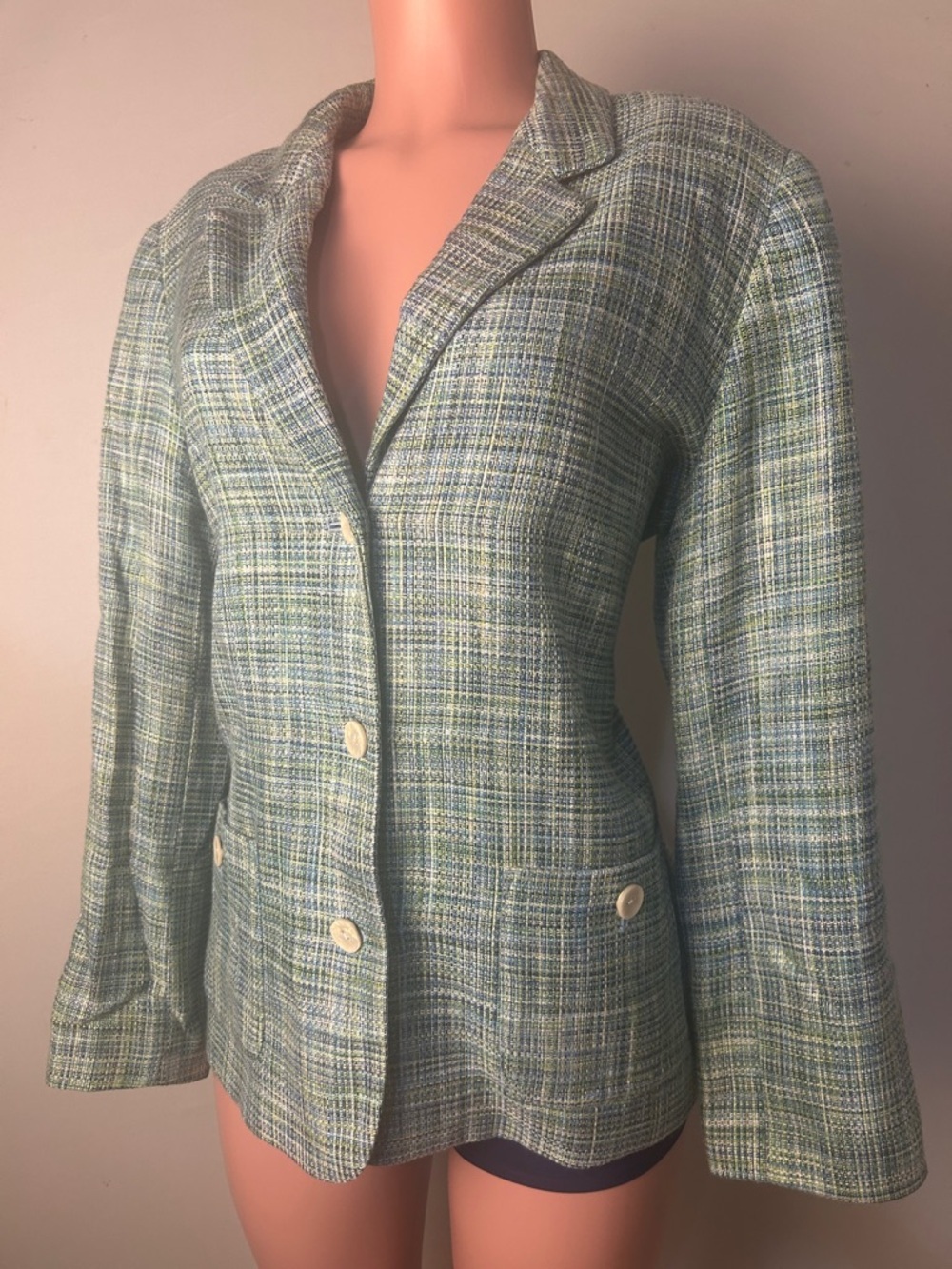 The Tog Shop Women Blue Jacket Long Sleeve Size 14